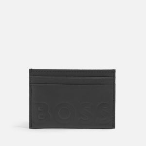BOSS Logo-Embossed Leather Cardholder