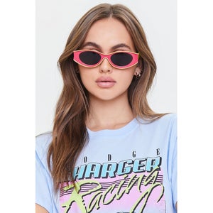 Colorblock Oval Sunglasses