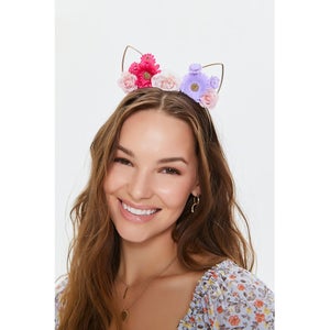 Floral Cat-Ear Headband