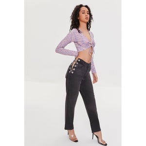 90s-Fit Curb Chain High-Rise Jeans