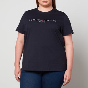 Tommy Hilfiger Curve Embroidered Logo Cotton-Jersey T-Shirt