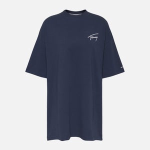Tommy Hilfiger Logo Cotton T-Shirt Dress