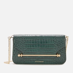 Strathberry Women's East/West Croc Omni Bag - Bottle Green