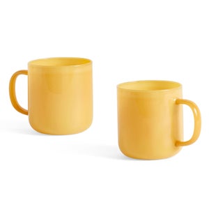 HAY Borosilicate Mug - Set of 2 - Jade Yellow