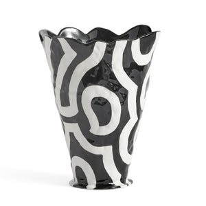 HAY Jessica Hans Shadow Vase - Black and White