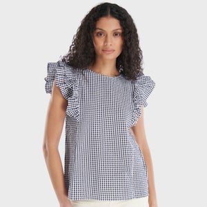 Barbour Marigold Gingham Cotton Top