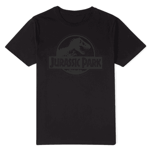 Camiseta monocromática de Jurassic Park para hombre - Negro