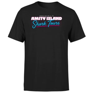 Jaws Amity Island Shark Tour Men's T-Shirt - Black