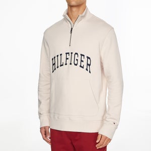 Tommy Hilfiger Arch Logo Organic Cotton-Blend Half-Zip Sweatshirt