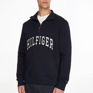 Tommy Hilfiger Arch Logo Organic Cotton-Blend Half-Zip Sweatshirt