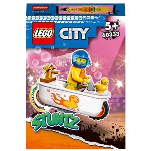 Lego City Stuntz Spinning Stunt Challenge Toy Bike Set 60360 : Target