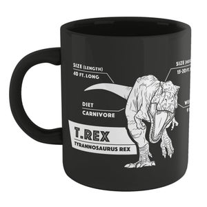 Jurassic Park T-Rex Mug - Black