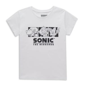 Sonic The Hedgehog Trio Women's T-Shirt - White