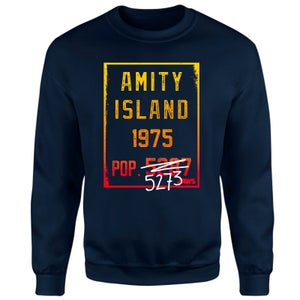 Universal Jaws Amity Population Sweatshirt - Navy