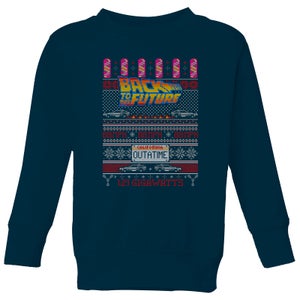 Universal Back To The Future Outa Time Christmas Kids' Sweatshirt - Navy