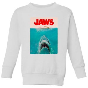 Universal Jaws Classic Poster Kids' Sweatshirt - White
