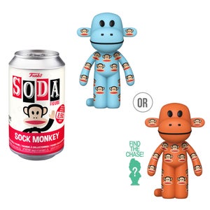 Paul Frank Sock Monkey Vinyl Soda with Collector Can