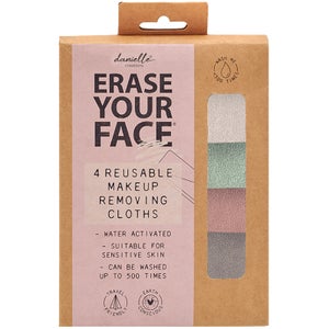 Erase Your Face Eco Makeup Removing Cloth 4PK - Muted