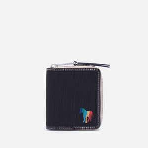 PS Paul Smith Men's Zip Rainbow Zebra Wallet - Black