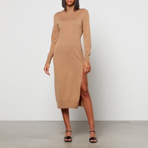MICHAEL Michael Kors Women's Easy Tnk Slit Midi Dress - Café