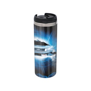 Universal Back To The Future Time Hop Stainless Steel Thermo Travel Mug - Metallic Finish