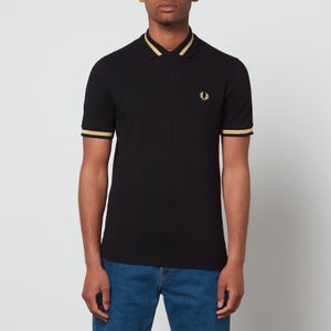 Fred Perry Men's Single Tipped Polo Shirt - Black/Champagne