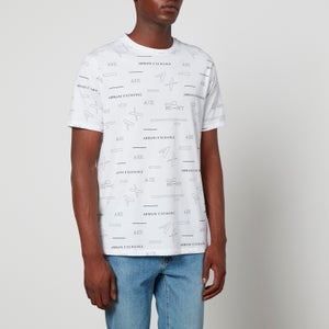 Armani Exchange All Over Print Cotton T-Shirt