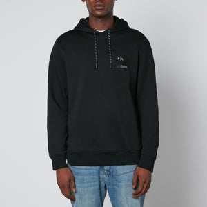Armani Exchange Patch Logo Cotton-Fleece Hoodie