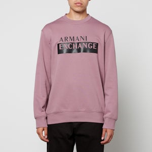 Armani Exchange Logo-Print Cotton-Blend Jersey Sweatshirt