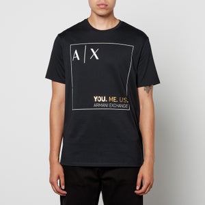 Armani Exchange You Me Us Printed Cotton-Jersey T-Shirt