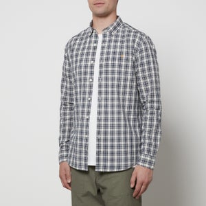 Farah Men's Shannon Button Down Check Shirt - Yale