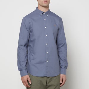 Farah Men's Brewer Shirt - Battleship Blue
