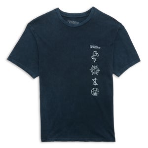 Animali Fantastici Unisex T-Shirt Marcia dei Qilin - Navy Acid Wash