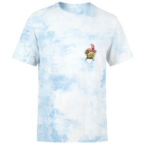 Spongebob Squarepants Heavy Patrick Men's T-Shirt - Light Blue Tie Dye