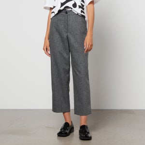See By Chloé Cropped Wool-Blend Straight-Leg Trousers