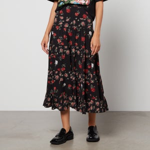 See By Chloé Juliette Floral-Print Stretch-Crepe Maxi Skirt