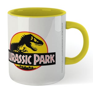 Taza con logotipo amarillo de Jurassic Park - Amarillo
