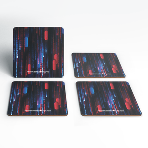 Matrix Pattern Coaster Set