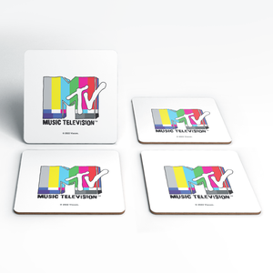 MTV Test Card Logo Coaster Set