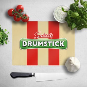 Swizzels Drumstick Cream & Red Chopping Board