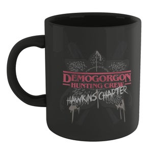Stranger Things Demogorgon Hunting Crew Mug - Black