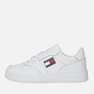 Tommy Jeans Tech Leather-Blend Basket Trainers