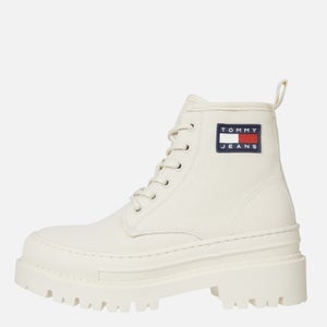 Tommy Jeans Organic Cotton-Blend Foxing Boots