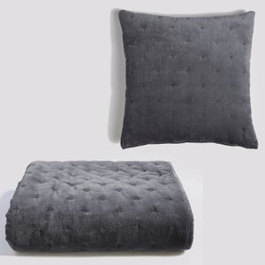 ïn home Cotton Velvet Bundle (Worth £85) - Dark Grey