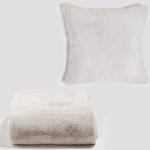 ïn home Recycled Polyester Faux Fur Bundle (Worth £90) - Grey