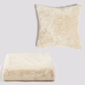 ïn home Recycled Polyester Faux Fur Bundle (Worth £90) - White