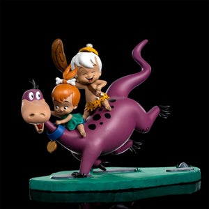 Iron Studios The Flintstones Dino, Pebbles and Bam Bam 1/10 Art Scale Statue