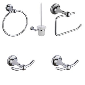 Traditional 5 Piece Wall Mounted Bathroom Accessories Set