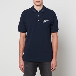 Missoni Intarsia-Knit Cotton-Piqué Polo Shirt