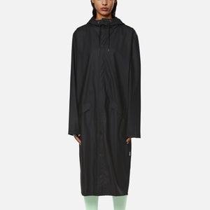 Rains Longer Jacket - Black